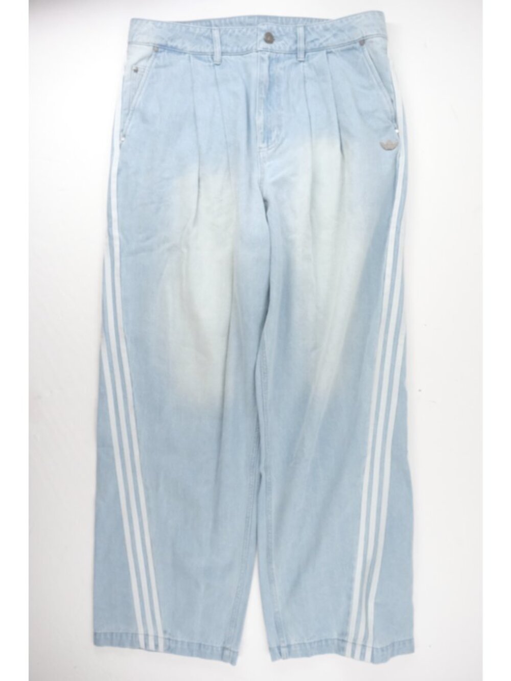 adidas Originals Adilenium Season 5 Denim Pants Men 35x32 Wide Leg Double Pleat